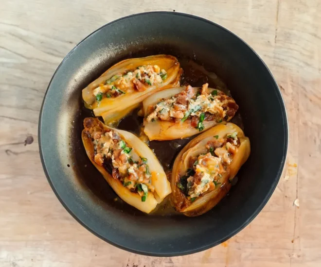 Endives Braisées Farcies au Beurre d’Agrumes