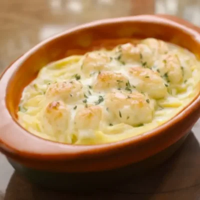 Noix de Saint-Jacques gratinées au four