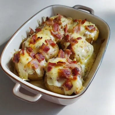 Pommes de Terre au Fromage et Bacon : Recette Gourmande