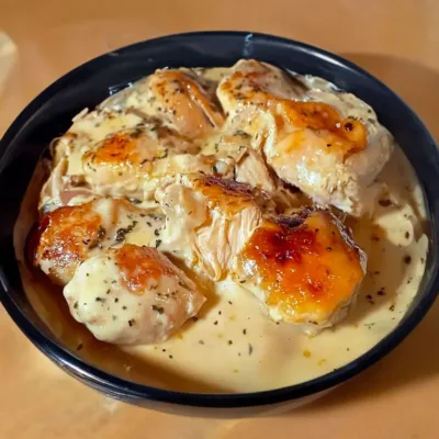 Poulet Crémeux à la Moutarde et Lardons
