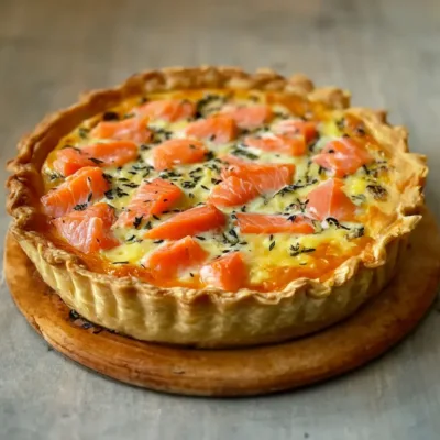 Quiche Saumon Boursin : Recette Facile et Savoureuse