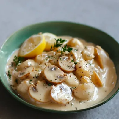 Blanquette de Saint-Jacques et Champignons