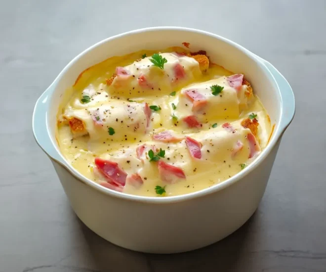 Chou-Fleur au Jambon et à la Béchamel – Un Classique Gourmand