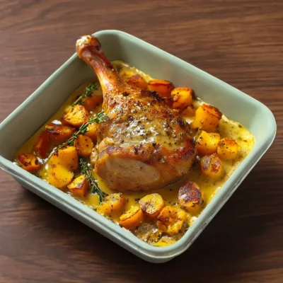 Cuisse de Dinde à la Dijonnaise Savoureuse