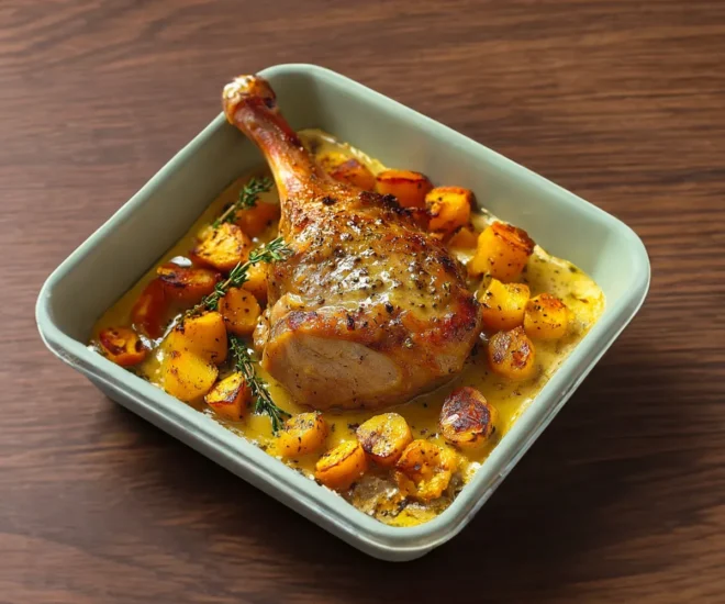 Cuisse de Dinde à la Dijonnaise – Fondante et Savoureuse