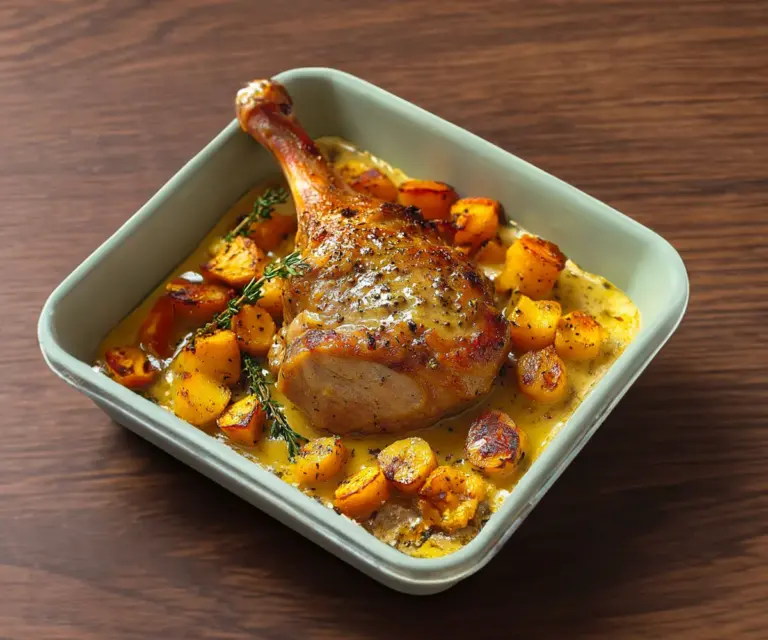 Cuisse de Dinde à la Dijonnaise – Fondante et Savoureuse