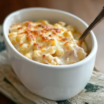 Gratin de Pâtes au Poulet et Béchamel Savoureux