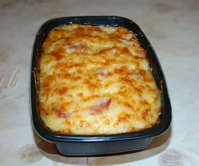 Gratin de Poireaux au Jambon et Fromage à Raclette