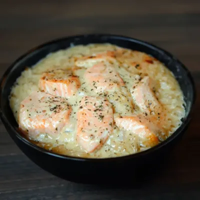 Gratin Léger de Saumon à la Béchamel