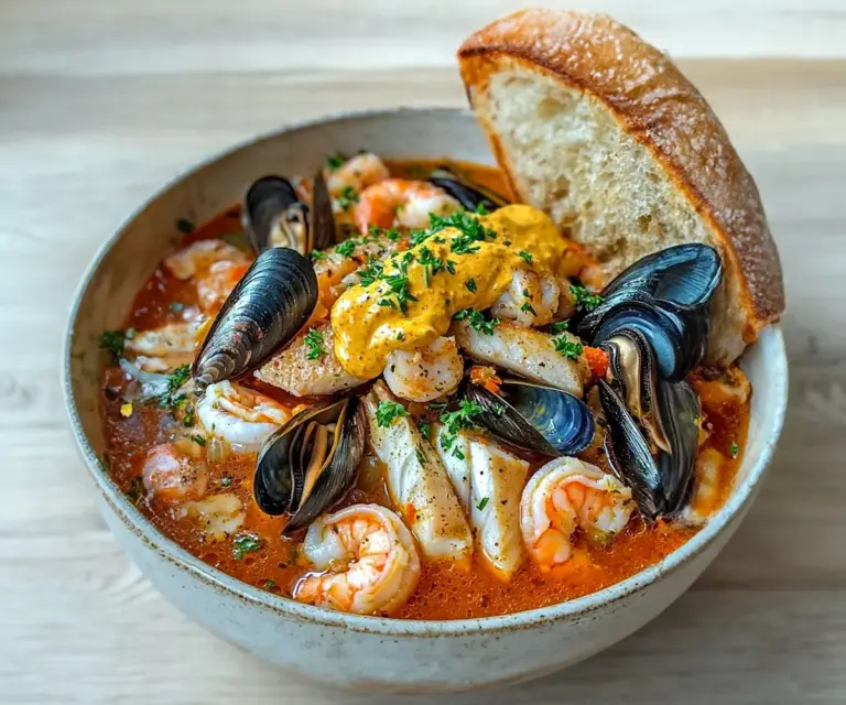 Marmite de la Mer Traditionnelle et sa Sauce Rouille Crémeuse