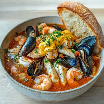 Marmite de la Mer et Sauce Rouille Crémeuse