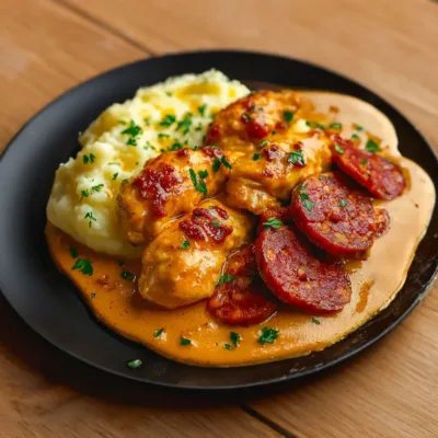 Poulet Fondant au Chorizo en Moins de 30 Minutes