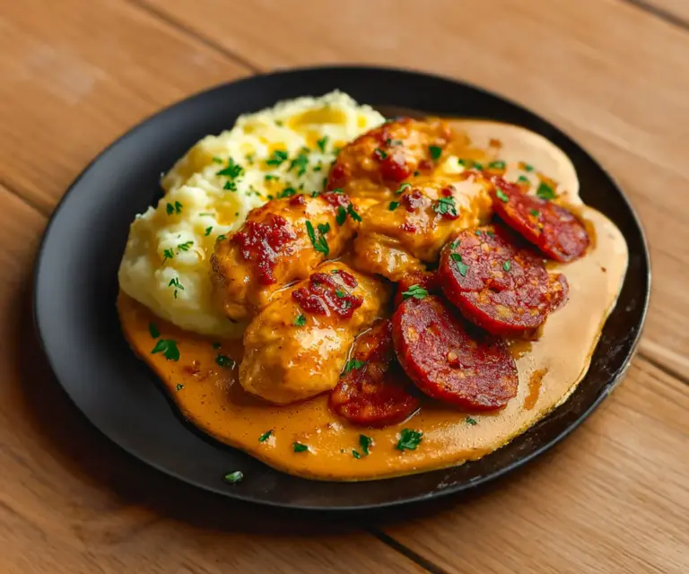Poulet Fondant au Chorizo : Explosion de Saveurs Crémeuses en Moins de 30 Minutes !