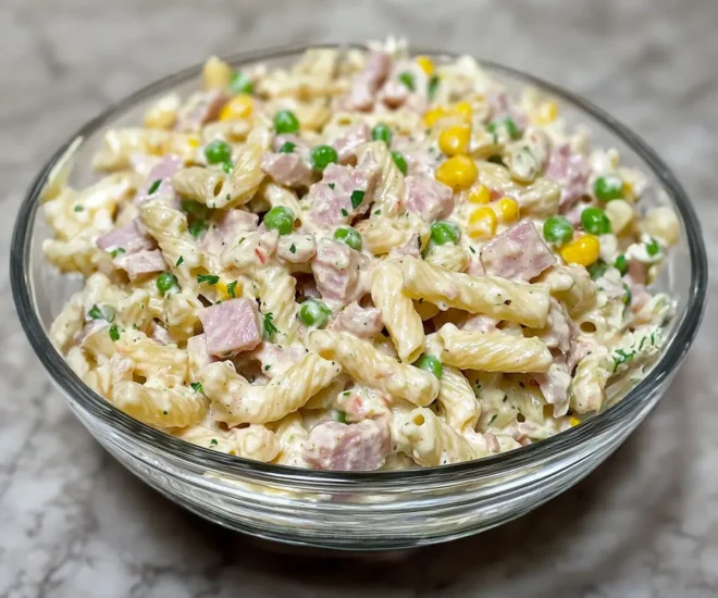 Salade de pâtes onctueuse et gourmande