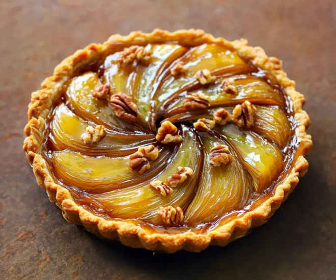 Tarte Gourmande aux Endives Caramélisées, Noix et Comté