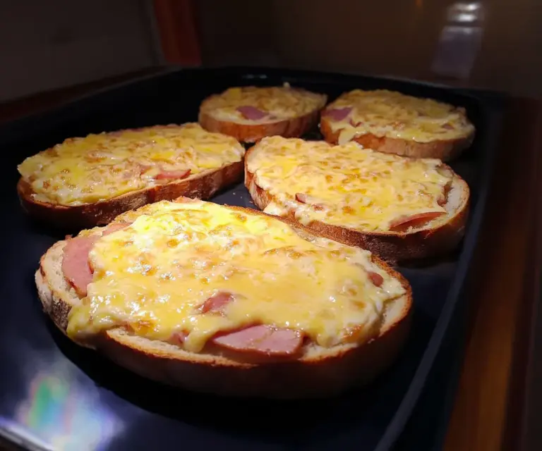 Tartines Gratins au Jambon et Fromage