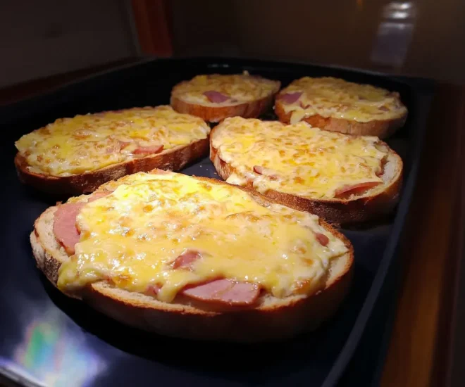 Tartines Gratins au Jambon et Fromage