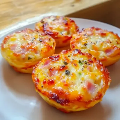 Bouchées Jambon-Fromage Fondantes : Recette Facile
