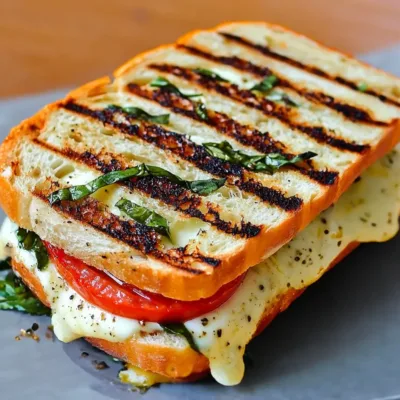Croque Tomate-Basilic Fondant : Délice Express !