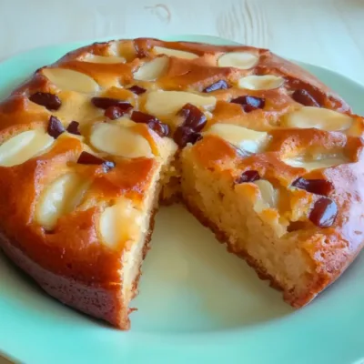 Gâteau au yaourt poires amandes facile et rapide