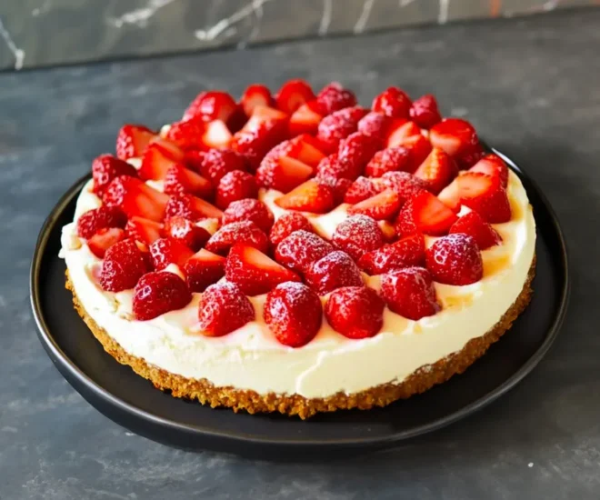 Tarte aux Fraises et aux Spéculoos sans Cuisson : Un Dessert Gourmand et Facile à Réaliser