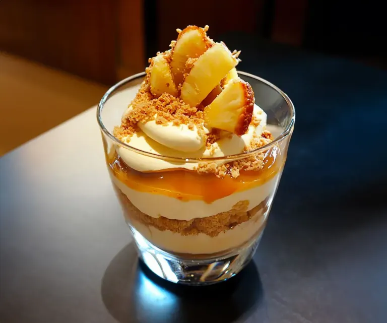 Tiramisu Ananas Rôti & Caramel Beurre Salé 🍍✨