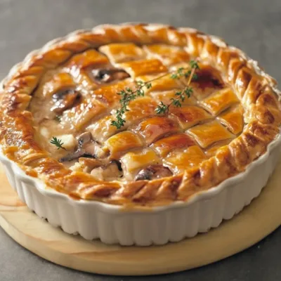 Tourte au Poulet Gourmande et Crémeuse