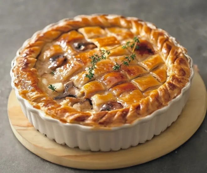 Tourte au Poulet Gourmande et Crémeuse