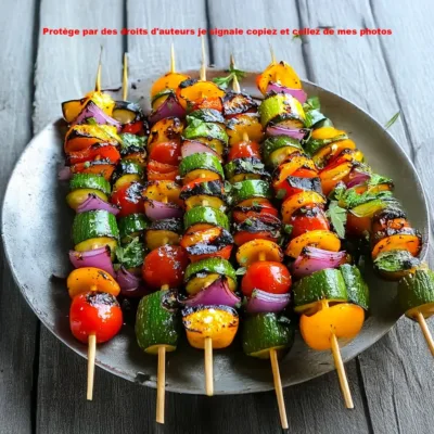 Brochettes de Légumes Grillés au Barbecue