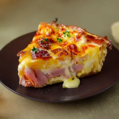 Cake au jambon et gruyère : moelleux et savoureux