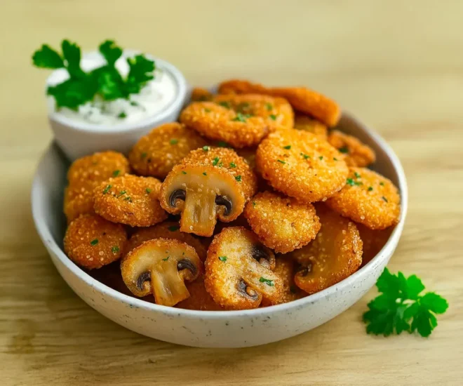 Champignons Panés Croustillants : Le Snack Irrésistible