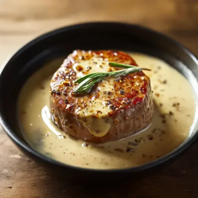 Filet Mignon de Veau à la Sauce Crémée