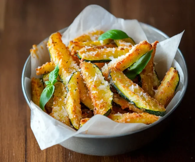Frites de Courgettes au Parmesan Cuites au Four : L’Alternative Légère et Savoureuse