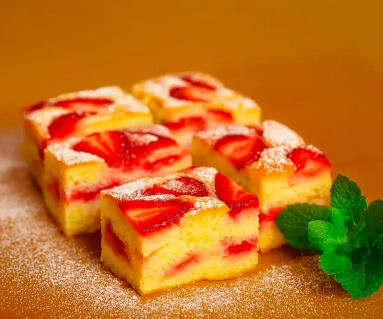 Gâteau Moelleux aux Fraises : Douceur Fruitée pour le Goûter