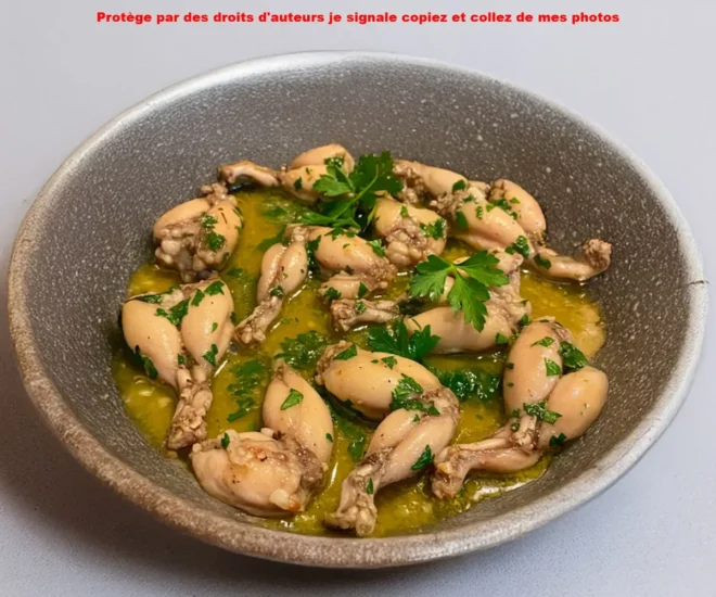 Grenouilles Sautées au Beurre Doux et Persil : Une Entrée d&rsquo;Exception aux Saveurs Délicates 🌿✨