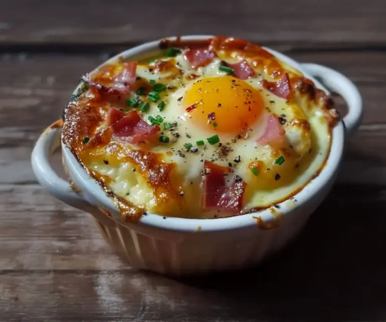 Œufs Cocotte au Reblochon et Lardons : Fondant et Gourmandise au Four