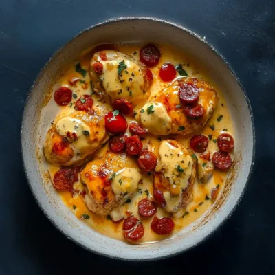 Poulet Crémeux au Chorizo : Recette Savoureuse