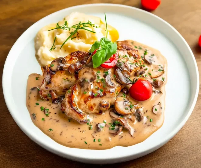 Riz de Veau Crémeux aux Champignons Forestiers 🍄🥩