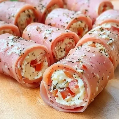 Roulés de Jambon au Fromage Frais : Recette Rapide
