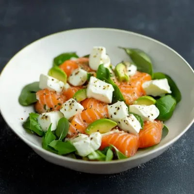 Salade Gourmande au Saumon Fumé et Avocat