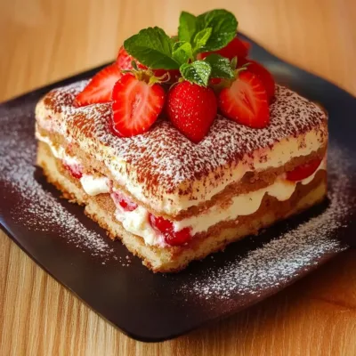 Tiramisu aux Fraises : Dessert Léger et Fruité