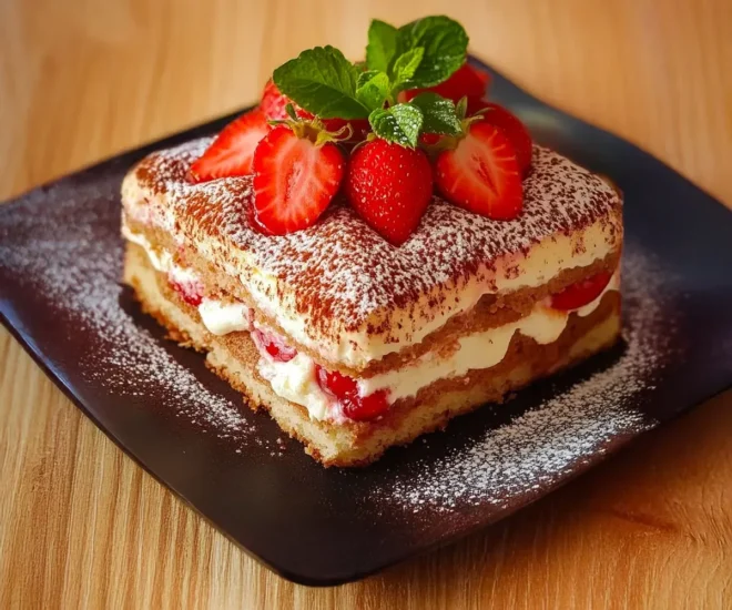 Tiramisu aux Fraises : Un Dessert Fruité, Léger et Savoureux