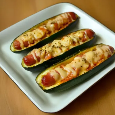 Courgettes Farcies Façon Hot-Dog : Légères et Savoureuses