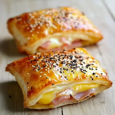 Feuilletés Fromage-Jambon Ultra Fondants