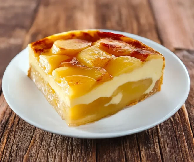 Flan aux Pommes et Yaourt : Moelleux et Léger