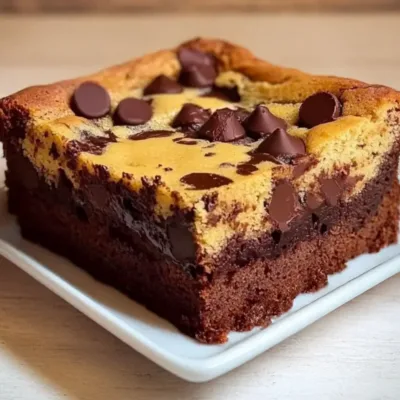 Fluffy Brookie Sans Beurre et Sans Sucre