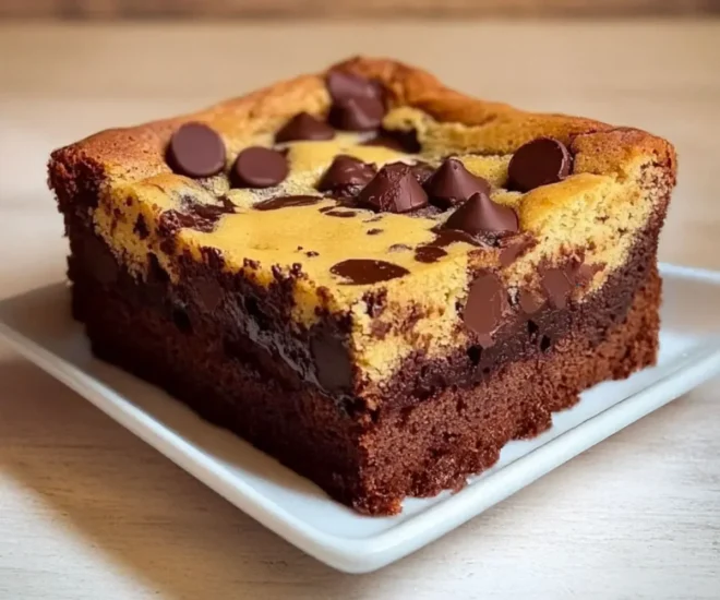 Fluffy Brookie Sans Beurre et Sans Sucre 🧁🍫