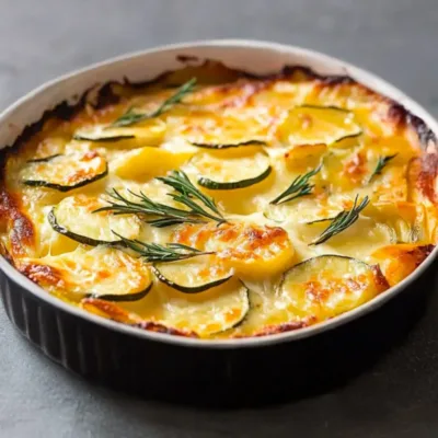 Gratin dauphinois aux courgettes : crémeux et savoureux