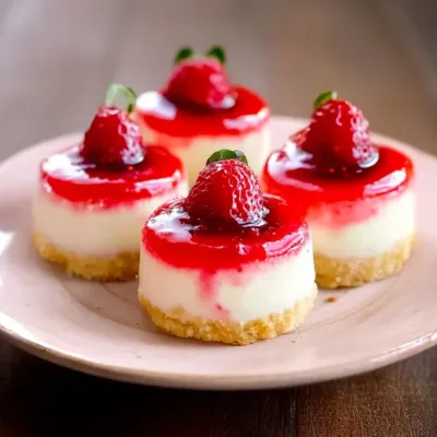 Mini Cheesecakes à la Fraise : Douceur Fruité
