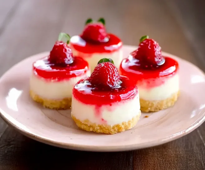 Mini Cheesecakes à la Fraise : Douceur Fruité pour Petits Gourmands